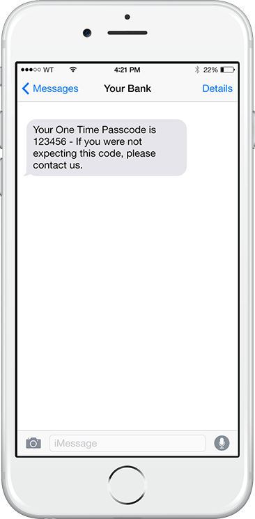 Text Message One Time Password